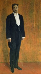 Alexander Skryabin (1872-1915) portréja (gouache és pasztell kartonon)